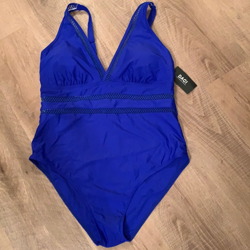 Beautiful new Blue one piece swimsuit. Size 18